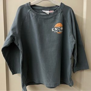 ZARA toddler boys graphic top 4-5 yrs